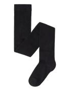 Tights Sg H Plain Knitted Sukkahousut Black Lindex