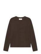Wwmorten Crew Neck 25195 Tops Knitwear Round Necks Brown WOOD WOOD