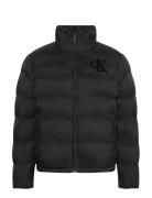 Ls Nylon Monogram Puffer Jkt Vuorillinen Takki Topattu Takki Black Cal...