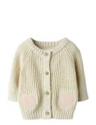 Nbfemlen Len Ls Knit Card Lil Tops Knitwear Cardigans Cream Lil'Atelie...