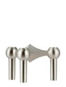 Nagel Candle Holder - Brushed Chrome Home Decoration Candlesticks & La...