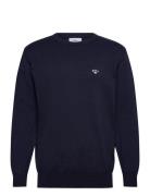 Hook Sweatshirt Tops Knitwear Round Necks Navy Makia