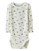 Nbmwang Wool Needle Ls Body Noos Bodies Long-sleeved Cream Name It