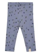 Legging Printed Bottoms Leggings Blue Petit Piao