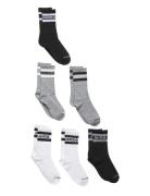 6W-6Pk Crew Sock Sukat Black Converse