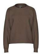 Pcchilli Ls Sweat Noos Bc Tops Sweat-shirts & Hoodies Sweat-shirts Bro...