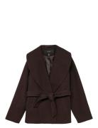 Vmanne Bergen Jacket Ga Noos Villakangastakki Brown Vero Moda