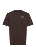 Regenerative Organic Cotton Back Pr Tops T-shirts Short-sleeved Brown ...