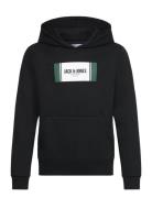 Jjhayato Sweat Hood Jnr Tops Sweat-shirts & Hoodies Hoodies Black Jack...