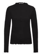 Rodebjer Columbina Rib Tops T-shirts & Tops Long-sleeved Black RODEBJE...