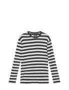 Fine Wool Tobias Knit Tops T-shirts Long-sleeved Black Mads Nørgaard