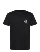 T-Shirt Tops T-shirts Short-sleeved Black Armani Exchange