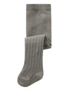 Nbmwakma Wo/Bl Rib Pantyhose Sukkahousut Grey Name It