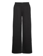 Ihkate Sus Long Wide Pa2 Bottoms Trousers Wide Leg Black ICHI