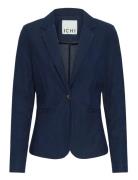 Ihkate Denim Bl Blazers Single Breasted Blazers Navy ICHI