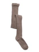Cotton Rib Tights Sukkahousut Brown Mp Denmark