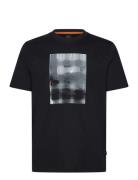 Te_Brokenice Tops T-shirts Short-sleeved Navy BOSS