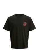 Jprblust S Ss Tee Tops T-shirts Short-sleeved Black Jack & J S