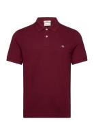 Slim Shield Ss Pique Polo Tops Polos Short-sleeved Red GANT