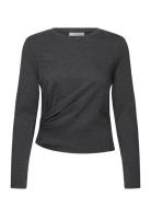 Colleniw Ls Tops Shirts Long-sleeved Grey InWear