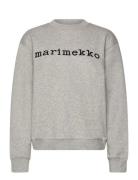 Leiot Logo Placement Tops Sweat-shirts & Hoodies Sweat-shirts Grey Mar...