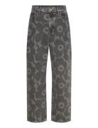 Maridenim Barrel Unikko Bottoms Jeans Wide Grey Marimekko