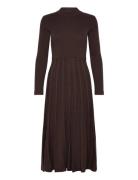 Joanne Dress Polvipituinen Mekko Brown Jumperfabriken