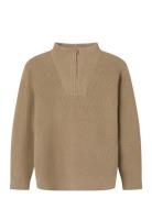 Nkmnesolle Ls Knit Noos Tops Knitwear Pullovers Beige Name It