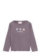 Tnstprincess L_S Rib Tee Tops T-shirts Long-sleeved T-shirts Purple Th...