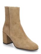Booties Shoes Boots Ankle Boots Ankle Boots With Heel Beige Billi Bi
