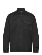 Mmgnole Serge Overshirt Tops Overshirts Black Mos Mosh Gallery
