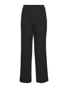 Objlisa Belle Hw Wide Pant Noos Bottoms Trousers Wide Leg Black Object