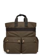 Trialmaster 2-Way Tote Reppu Laukku Khaki Green Belstaff