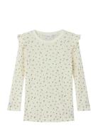 Nmfwomi Wo/Mo Ls Top Tops T-shirts Long-sleeved T-shirts Cream Name It