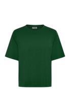 Perfect Boxy T-Shirt Tops T-shirts & Tops Short-sleeved Green Weekday