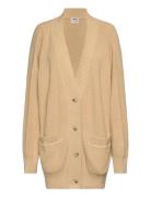 Knitted Cardigan Tops Knitwear Cardigans Beige Monki