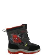 Spiderman Snowboot Talvikengät Tarroilla Black Spider-man
