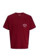 Jormeadows Typo Tee Ss Crew Neck Jnr Tops T-shirts Short-sleeved Red J...