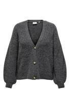 Carclare Jules L/S Cardigan Knt Tops Knitwear Cardigans Grey ONLY Carm...