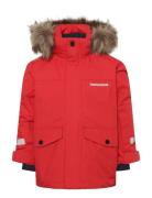 Bjärven Kids Parka 4 Parka Takki Red Didriksons