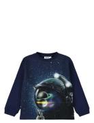 Rube Tops T-shirts Long-sleeved T-shirts Navy Molo