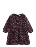 Dress Flower Dobby Dresses & Skirts Dresses Casual Dresses Long-sleeve...