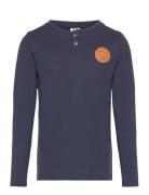 Skoj Tröja Tops T-shirts Long-sleeved T-shirts Navy Emil I Lönneberga