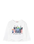 Knit T-Shirt Tops T-shirts Long-sleeved T-shirts White Boboli