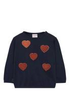 Knit T-Shirt Tops Knitwear Pullovers Navy Boboli