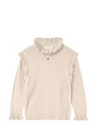 Fame Ls Blouse Tops Blouses & Tunics Cream Fliink
