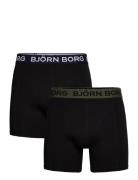 Cotton Stretch Boxer 2P Bokserit Black Björn Borg