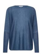 Knit Cwpippa Tops Knitwear Jumpers Blue Claire Woman