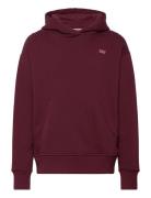 Po-Pull-Over Hoody Tops Sweat-shirts & Hoodies Hoodies Red Levi's