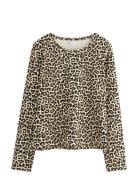 Top Long Sleeve Basic Tops T-shirts Long-sleeved T-shirts Beige Lindex